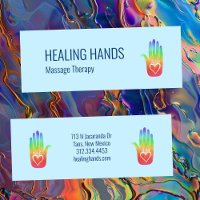 Healing Hands Rainbow Colourful Hamsa Hearts 