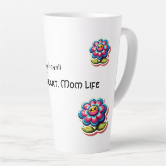 Healing hands. Strong heart. Mum life.” Latte Mug