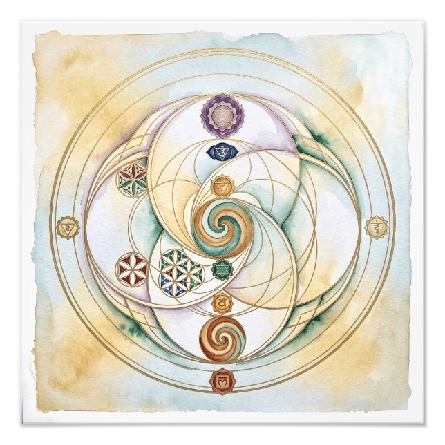 Healing Harmony Radionics Symbol Photo Print (Front)