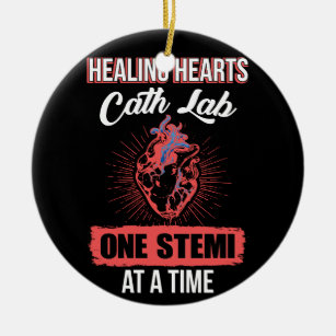 Healing Hearts Cath Lab One Stemi At A Time Ceramic Tree Decoration