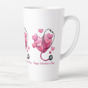 Healing Hearts Valentine Design Latte Mug