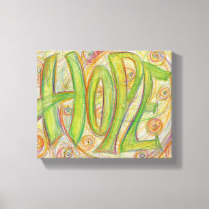 Healing Hope Word Art Painting Wrapped Canvas Art