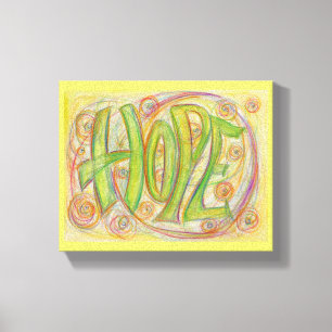 Healing Hope Word Art Painting Wrapped Canvas Art