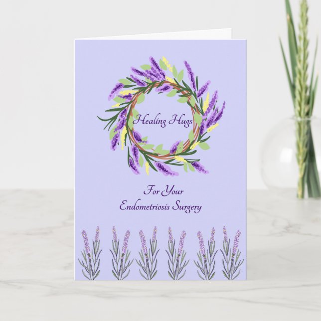 Healing Hugs Card for Endometriosis Surgery (Front)