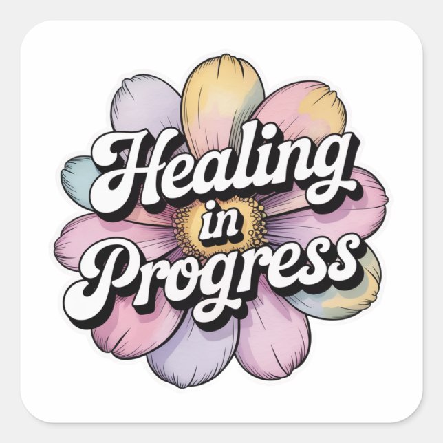 Healing in Progress Gentle Reminder Sticker (Front)