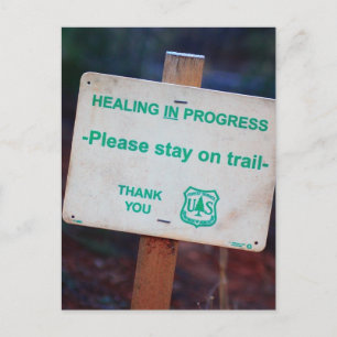 Healing In Progress Postcard