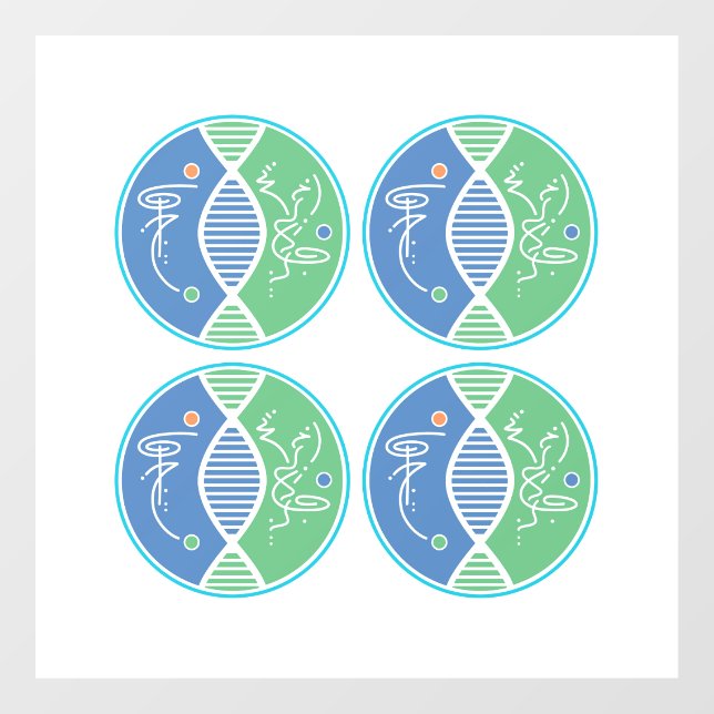 Healing Inner Circle Symbol Window Cling (4-up) (Sheet)