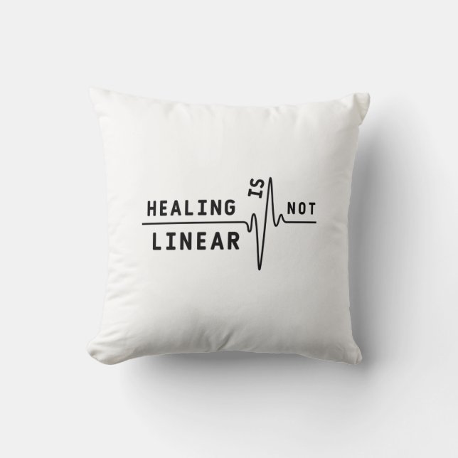healing is not linear cushion (Front)