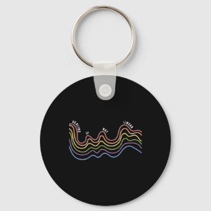Healing Is Not Linear Mental Health Awareness Rain Key Ring