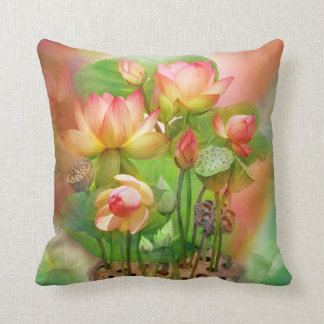 Healing Lotus Sacral Chakra Art Decorator Pillow