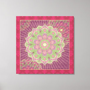 Healing Mandala - Wrapped Canvas