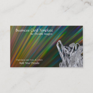 Healing Minerals Quartz Raw Crystal Business Card