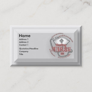 Healing nurse axiom  business card