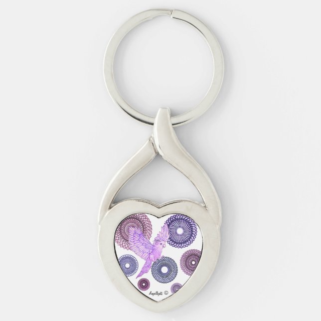 Healing Parakeet Key Ring (Front)