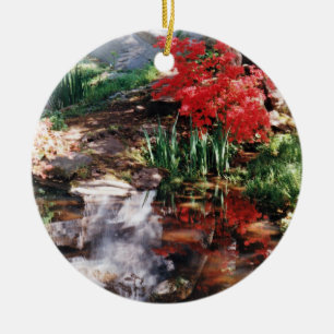 Healing Place & Healing Waterfall Ceramic Tree Decoration