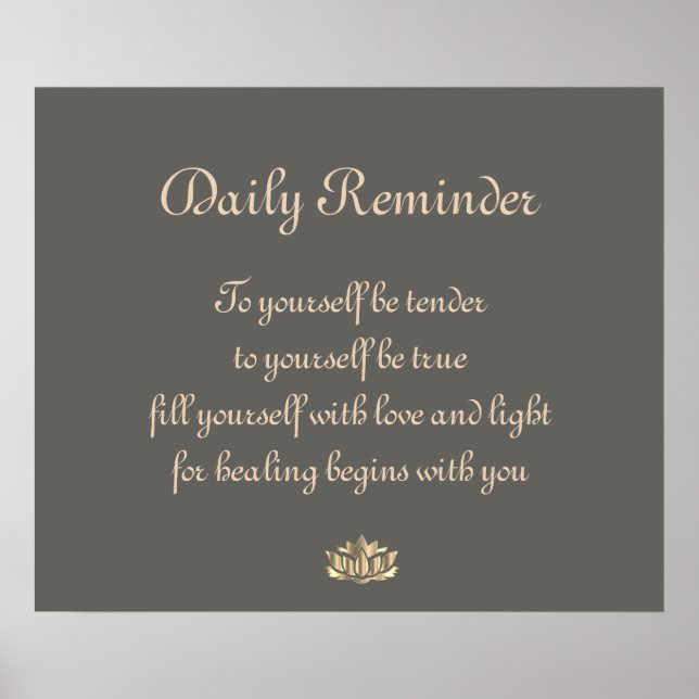 Healing Recovery Poster (Front)