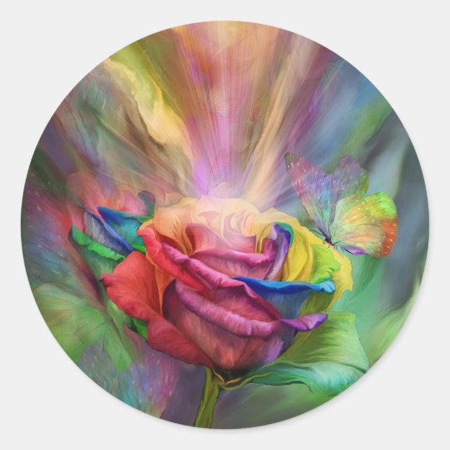 Healing Rose Art Sticker (Front)