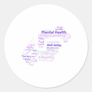 Healing Through Connection Classic Round Sticker