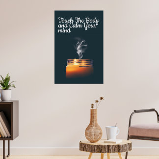 Healing Touch Spa Quote Candle Poster