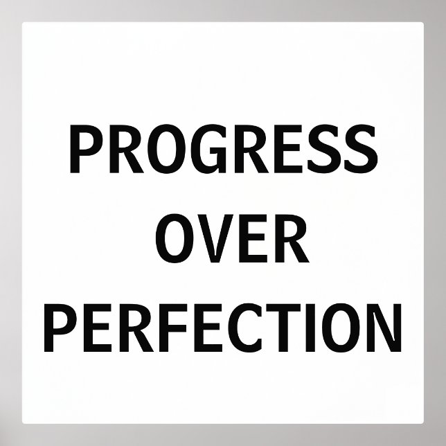 Healing Wall Art – Progress Over Perfection  (Front)