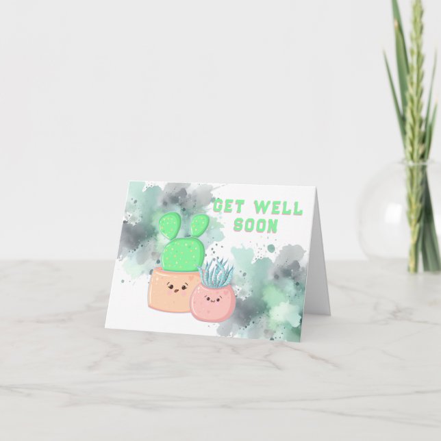 Healing Wishes Get Well Soon Card (Front)