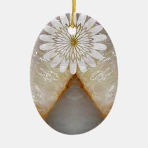 HealingSTONE Crystal Marble Vintage Temple Art Ceramic Tree Decoration