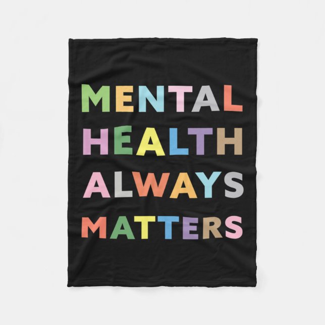 Health Always Problems Awareness Therapy Therapist Fleece Blanket (Front)