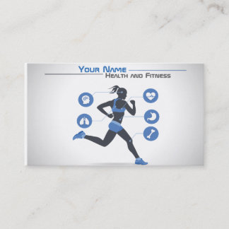 Health and fitness business card