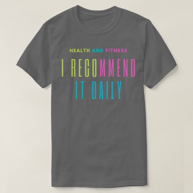 health and fitness T-Shirt (Design Front)