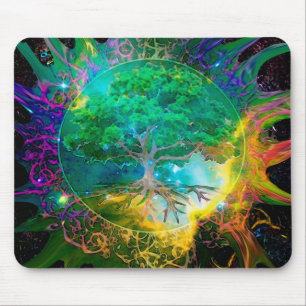 Health and Vitality Tree of Life Mouse Pad