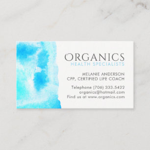 Health and Wellness Business Cards