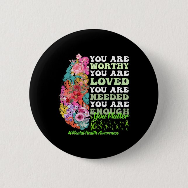 Health Awareness  6 Cm Round Badge (Front)
