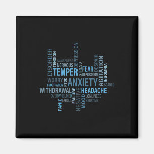 Health Awareness Anxiety Depression Disorder Magnet