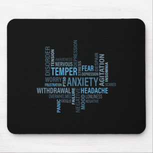 Health Awareness Anxiety Depression Disorder Mouse Pad