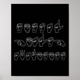 Health Awareness Asl Sign Language Hands Mute And