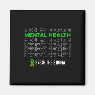 Health Awareness Break The Stigma Ribbon Magnet