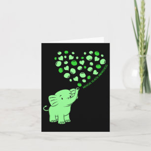Health Awareness Elephant Hearts Supporter Graphic Card