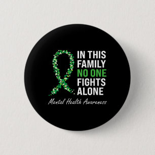 Health Awareness Green Ribbon 3 6 Cm Round Badge