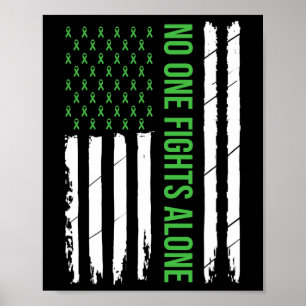 Health Awareness Green Ribbon  Poster