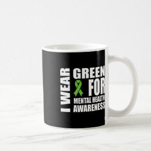 Health Awareness Green Ribbon Support  Coffee Mug