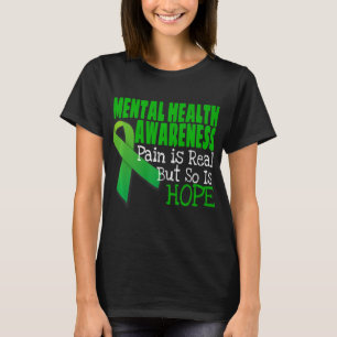 Health Awareness Mental Health Ribbon T-Shirt