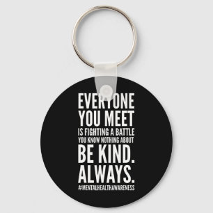 Health Awareness Month End The Stigma Positive Quo Key Ring