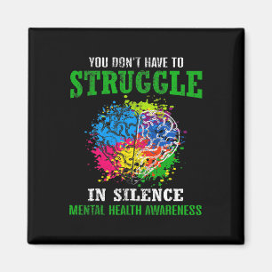 Health Awareness Month Fight Stigma Mental Disease Magnet
