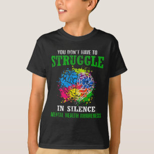 Health Awareness Month Fight Stigma Mental Disease T-Shirt
