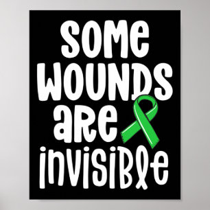 Health Awareness Some Wounds Are Invisible  Poster