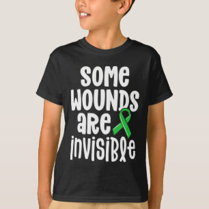 Health Awareness Some Wounds Are Invisible  T-Shirt