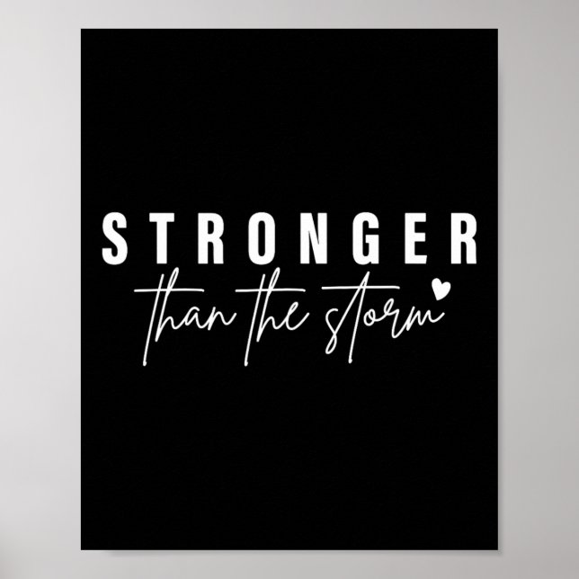 Health Awareness Stronger Than The Storm  Poster (Front)