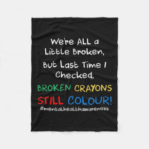 Health Awareness Suicide Prevention Gift  Fleece Blanket