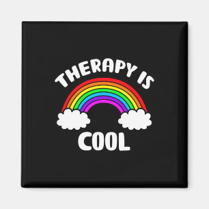 Health Awareness Therapy Is Cool Rainbow Magnet