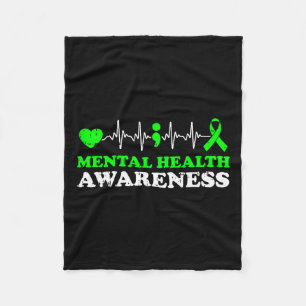 Health Awareness Warrior Counsellor Therapist 1  Fleece Blanket